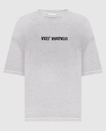 Серая меланжевая футболка Distort Light с логотипом