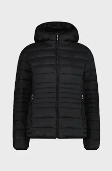 Женская черная куртка FIX HOOD SORONA AURA FL Черный 38 CMP 35K4076-U901