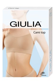 Бесшовный топ женский Giulia Cami Top на тонких бретелях, Poppy Seed, размер S/M