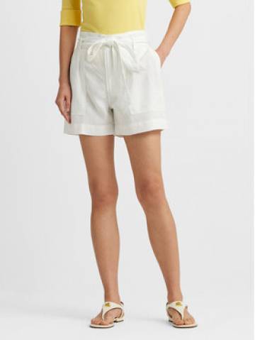 Lauren Ralph Lauren Шорти з тканини 200862093001 Білий Relaxed Fit Lauren Ralph Lauren Шорти з тканини 200862093001 Білий Relaxed Fit