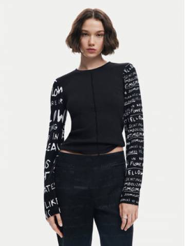 Desigual Блузка Rebe 24WWTK78 Чорний Slim Fit Desigual Блузка Rebe 24WWTK78 Чорний Slim Fit
