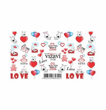 Водные наклейки для ногтей Vizavi Professional VT-05 Водные наклейки для ногтей Vizavi Professional VT-05