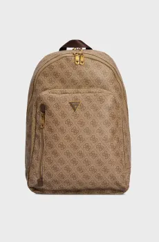 Мужской бежевый рюкзак с узором MILANO Бежевый ONESIZE Guess HMEVZLP3241