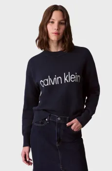 Женский темно-синий джемпер Graphic Синий S Calvin Klein Jeans LV047C311G