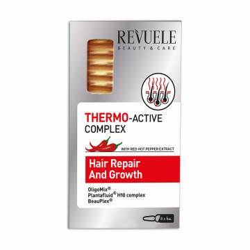 Термоактивный комплекс Revuele Thermo Active Complex Hair Repair And Growth для восстановления и роста волос, 8*5 мл Термоактивный комплекс Revuele Thermo Active Complex Hair Repair And Growth для восстановления и роста волос, 8*5 мл