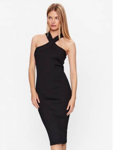 DKNY Трикотажна сукня P3DUAJ29 Чорний Slim Fit DKNY Трикотажна сукня P3DUAJ29 Чорний Slim Fit