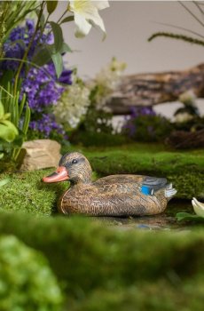 Садова декорація у формі качки - бежевий