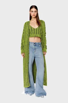 Женский салатовый кардиган M-PANAGIA Салатовый XXS Diesel A11173 0GEAZ