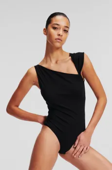 Женское черное боди FEMININE BODY Черный XS Karl Lagerfeld 241W1716