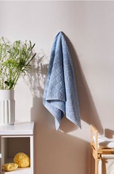 Бавовняний рушник 30x50 - блакитний