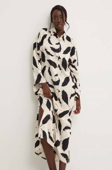 Платье Answear.LAB цвет бежевый midi oversize