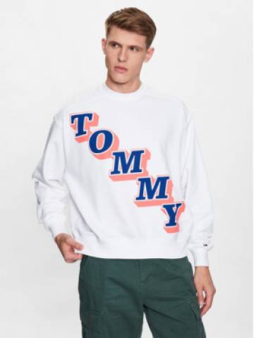 Tommy Jeans Світшот Boxy College DM0DM16379 Білий Boxy Fit Tommy Jeans Світшот Boxy College DM0DM16379 Білий Boxy Fit
