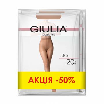 Набор женских колготок Giulia Like 20 DEN, Caramel, размер 5, 3 пары Набор женских колготок Giulia Like 20 DEN, Caramel, размер 5, 3 пары