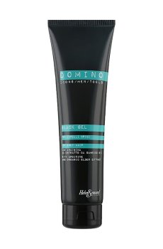 Уценка! Мужской оттеночный гель для волос Helen Seward Domino Black Gel с аргинином и органическим экстрактом бузины, 150 мл
