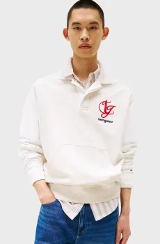 Мужское белое поло RLX COLORBLOCK MONO Белый M Tommy Jeans DM0DM21800