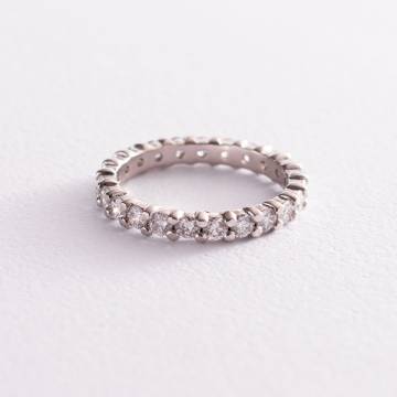 Кольцо с бриллиантами в белом золоте 101-10130(16.5) Кольцо с бриллиантами в белом золоте 101-10130(16.5)