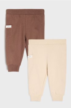 Бавовняні спортивні штани 2 pack - нюдовий