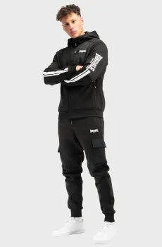 Мужской черный спортивный костюм (худи, брюки) BULOUGH Черный XXL Lonsdale 117627