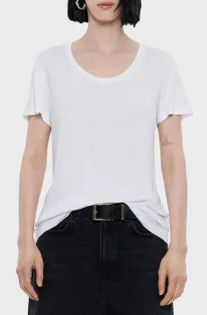 Женская белая футболка Белый M Bimba Y Lola 241BR7420.10050