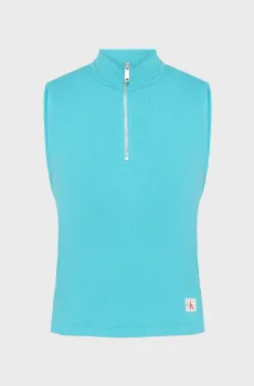 Женский бирюзовый топ A- WOVEN LABEL Бирюзовый XS Calvin Klein Jeans LV047C909G