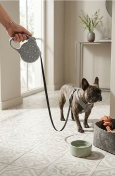 Повідець для собаки - сірий