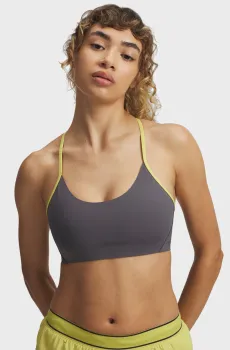 Женский серый топ UA Halo Bonded Bra Серый L Under Armour 6009068-025