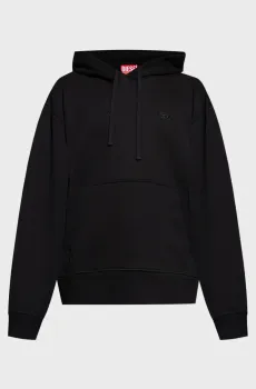 Мужское черное худи FELPA Черный XL Diesel A20791 0KHAR