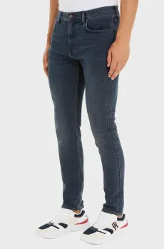 Мужские темно-синие джинсы TAPERED HOUSTON PSTR PERY BLUBLK Синий 33-32 Tommy Hilfiger MW0MW35723