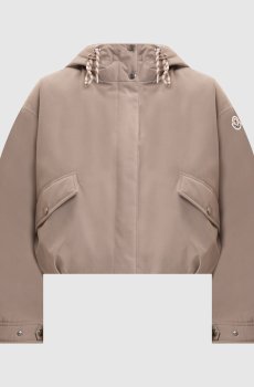 Куртка цвета хаки с нашивкой логотипа