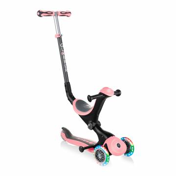 Самокат Globber Go up deluxe lights 5 в 1 пастельно-рожевий (646-210) Самокат Globber Go up deluxe lights 5 в 1 пастельно-рожевий (646-210)