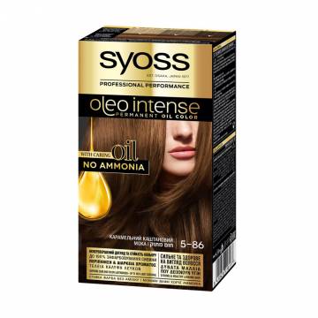 Безаммиачная стойкая краска для волос SYOSS Oleo Intense с маслом-активатором 5-86 Карамельный каштановый, 115 мл Безаммиачная стойкая краска для волос SYOSS Oleo Intense с маслом-активатором 5-86 Карамельный каштановый, 115 мл