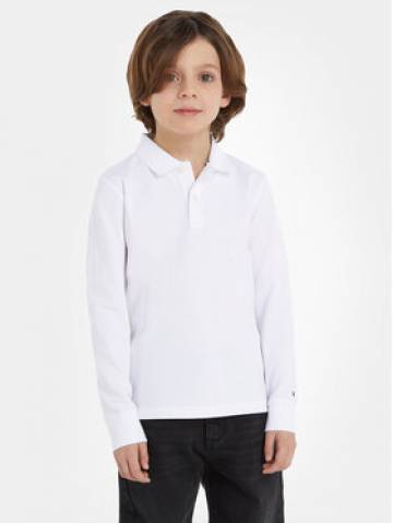 Tommy Hilfiger Поло Essential KB0KB08533 Білий Regular Fit Tommy Hilfiger Поло Essential KB0KB08533 Білий Regular Fit