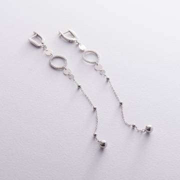 Серебряные серьги (фианиты) 122312 Серебряные серьги (фианиты) 122312
