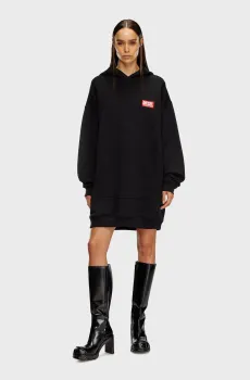 Женское черное платье D-BOXT-HOOD-LAB Черный M Diesel A14930 0ILAC