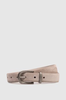 Коричневый замшевый ремень