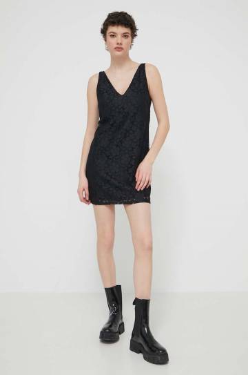Платье Desigual LACE цвет чёрный mini прямое 24SWVW48 Платье Desigual LACE цвет чёрный mini прямое 24SWVW48