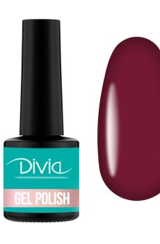 Гель-лак для ногтей Divia Red Wine Gel Polish Di1233, RW080 Классический бордо, 8 мл