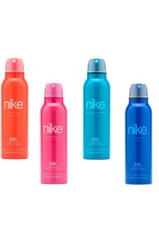 Nike Fragrances Set of 4 Long Lasting Eau De Toilette Deodorant - 200 ml each