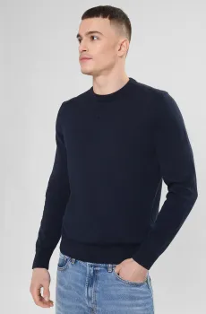 Мужской темно-синий свитшот Синий M HUGO 50553588;410