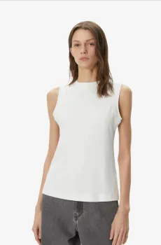 Женская белая футболка Белый 34 Lacoste TF031212B