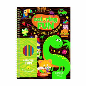 Раскраска с карандашами на пружине Апельсин Coloring Fun Безумный микс, от 3 лет, 21.5*28 см, 24 листа (НТ-39-04) Раскраска с карандашами на пружине Апельсин Coloring Fun Безумный микс, от 3 лет, 21.5*28 см, 24 листа (НТ-39-04)