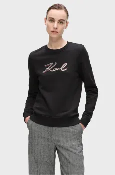 Женский черный свитшот sequins Черный XS Karl Lagerfeld A4W20041