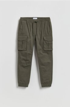 Reserved - Брюки карго - коричневувато-зелений - YV368-78X