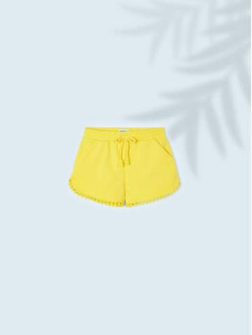 Mayoral Шорти з тканини 607 Жовтий Regular Fit Mayoral Шорти з тканини 607 Жовтий Regular Fit