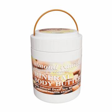 Миндально-ванильный баттер для тела Dead Sea Collection Almond Vanilla Mineral Body Butter с минералами Мертвого моря, 500 мл Миндально-ванильный баттер для тела Dead Sea Collection Almond Vanilla Mineral Body Butter с минералами Мертвого моря, 500 мл