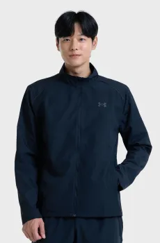 Мужская черная ветровка UA STORM RUN JACKET Черный L Under Armour 1376797-001