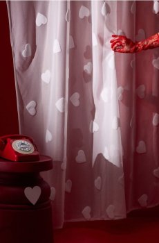 Фіранка на стрічці - білий