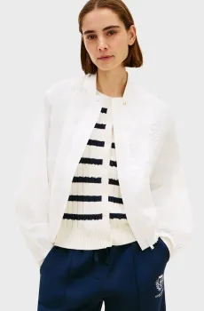 Женский белый бомбер BALLOON Белый S Tommy Hilfiger WW0WW48619