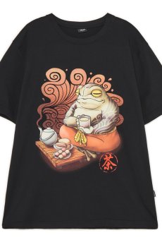 Cropp - Чорна футболка з принтом - чорний