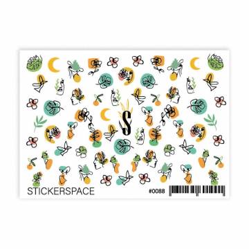Наклейки для дизайна ногтей StickersSpace Sliders Color (0088) Наклейки для дизайна ногтей StickersSpace Sliders Color (0088)